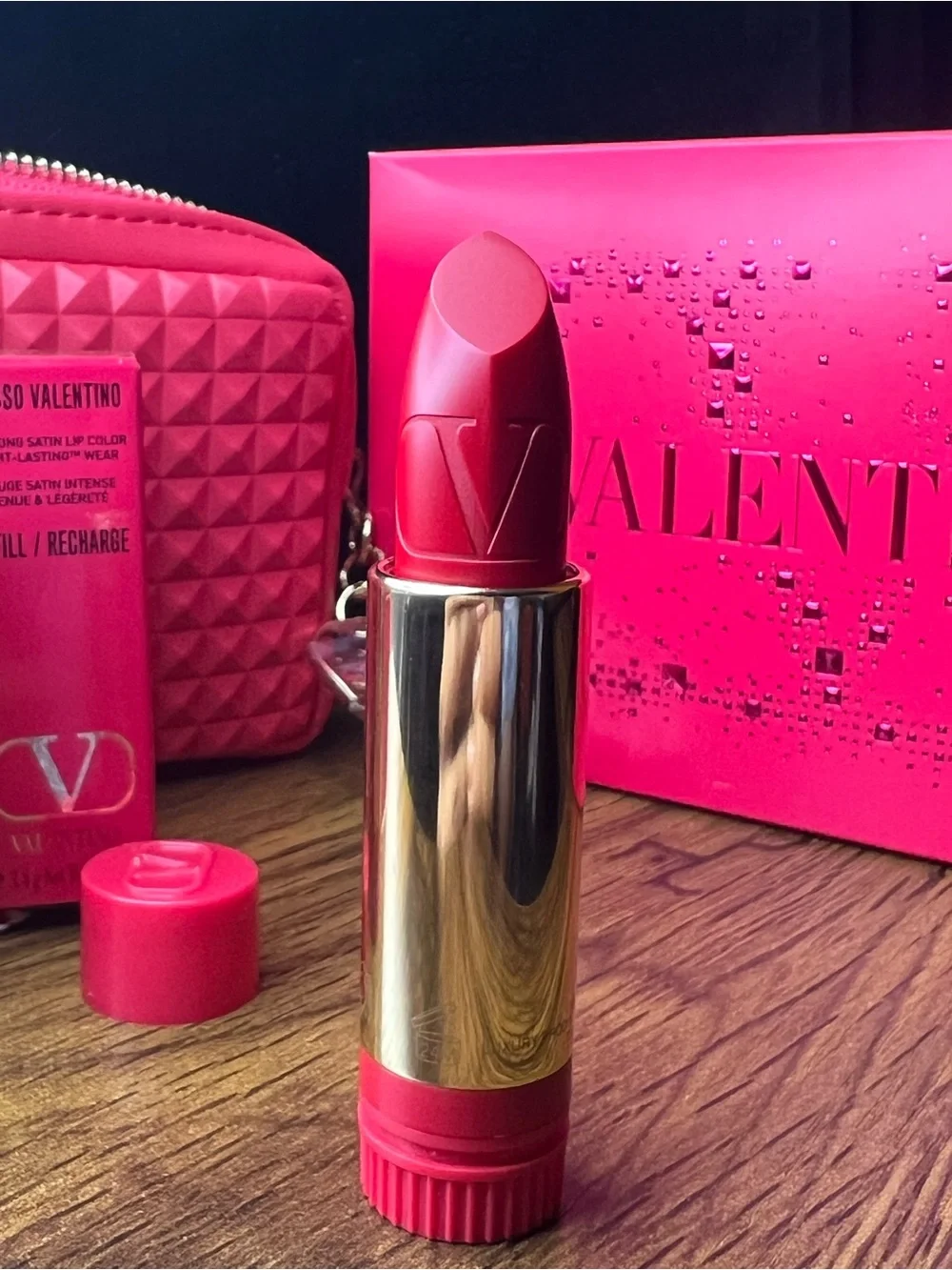 Valentino Refillable Lipstick Set NWOT